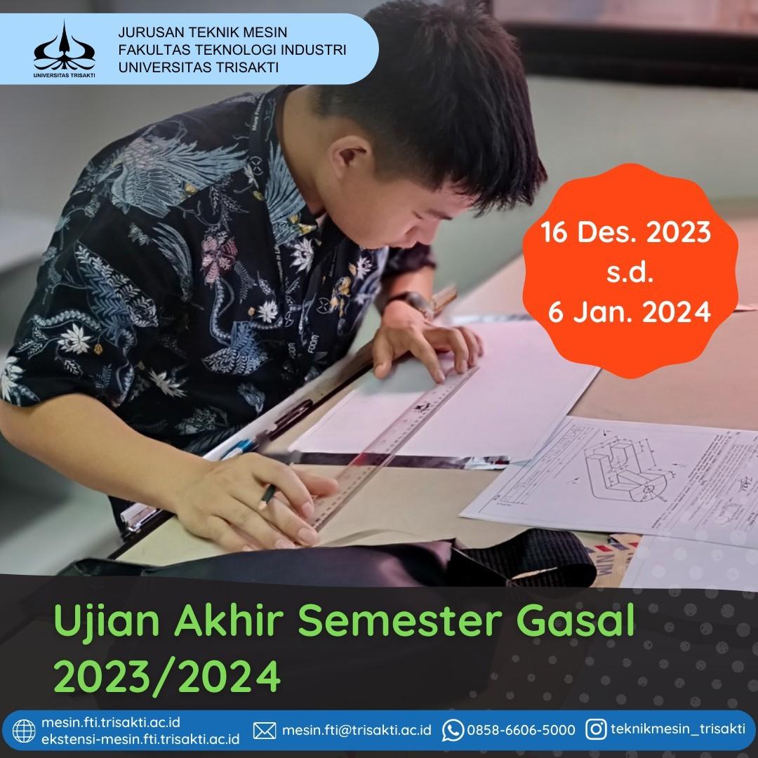 Ujian Akhir Semester Gasal Teknik Mesin