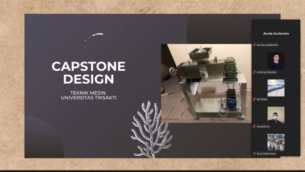 Pameran Virtual Perdana Produk Capstone Design - Teknik Mesin Ekstensi