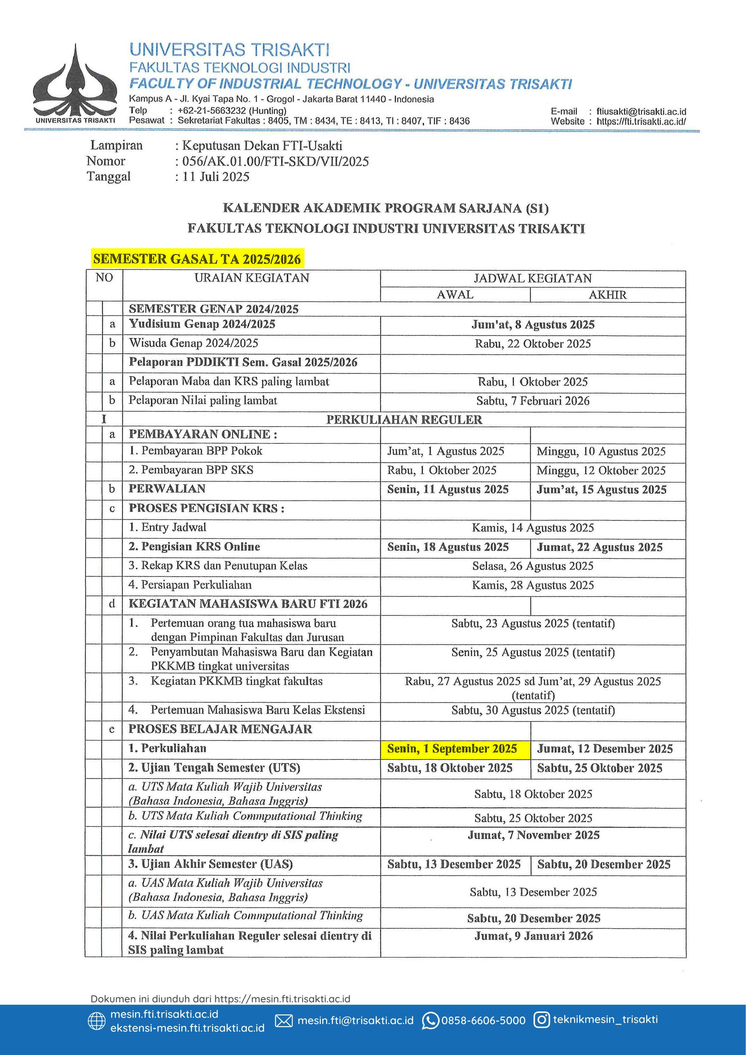 teknik-mesin-fti-universitas-trisakti_kalender-akademik-gasal_2025-2026